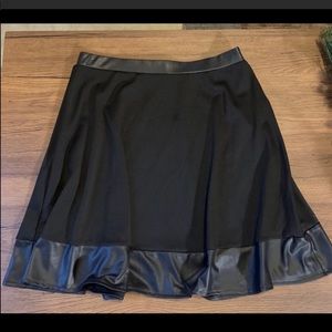 CLEAROUT 🌟Bongo Black Skater Skirt with Pleather